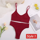2PC Underwear Set Women Seamless Bra Set Wireless Bra Sexy High Waisted Female Underpants Comfortable Basic Bralette Lingerie
