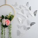 12pcs Suncatcher Sticker 3D Effect Crystal Butterflies Wall Sticker Beautiful Butterfly for Kids Room Wall Decal Home Decoration