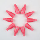10 Pcs Plastic Nail Clip Nail Art Gel Polish Remover Soak Off Cleaner Cap Clip 8 Colours