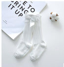 New Kids Socks Toddlers Girls Big Bow Knee High Long Soft Cotton Lace baby Socks Kids Solid Colour Cute Bow Girls Socks