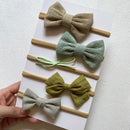 5Pcs/Set Baby Headband Bows For Girls Headbands Children Elastic Hair Bands New Born Hairband Soft Toddler Cute Accessories