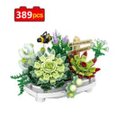 Mini Sakura Tree House Build Block City Street View Cherry Blossom Model Building Blocks DIY Toys for Children toy toy FOR GIFT