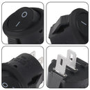 10Pcs 2 Pin ON/OFF Round Rocker Switch LED illuminated Car Dashboard Dash Boat Van 12V Switch On Off