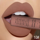 QIBEST Brand 34 Colors Liquid Lipstick Waterproof Matte Nude Lipstick Pigment Red Long Lasting Lip Gloss Women Makeup Lipgloss