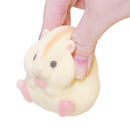 Original Genuine Capsule toys cute kawaii fatty milky soft hamster flocking plush dolls squeeze Stress Relief gashapon toys