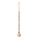Baby Pacifier Clips Silicone Beads Wooden Ring Pacifier Chain Infant Nipple Appease Soother Chain Clips Dummy Holder Nipple Clip
