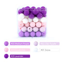 12mm 20pcs Silicone Baby Beads Round Teether Teething Beads DIY Pacifier Chain Necklace Pendant Toys BPA Free Baby Accessories