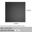 32*32 50*50 Dots Classic Base Plates Blocks DIY Small Size City Road Bricks Baseplates Construction Building Toys For Kids Gifts