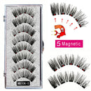 MB Anniversary 5 Magnetic Eyelashes With Tweezers Natural Wispy Faux Cils magnetique Mink Lashes Professional Eye Lashes Set