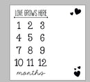 Baby Milestone Background Photo Blanket Infant Photography Backdrop Cloth Kids Photographic Calendar Photo Props Accessories