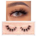 FOXESJI Makeup Eyelashes 3D Mink Lashes Fluffy Soft Wispy Natural Cross Lash Extension Reusable Fake Lashes Mink False Eyelashes