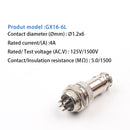 1 Set GX16 Nut TYPE Male & Female Electrical Connector 2/3/4/5/6/7/8/9/10 Pin Circular Aviation Socket Plug Wire Panel Connector