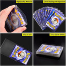 100pcs Transparent Pokemon Card Sleeves Protector Playing Games VMAX Yugioh Pokémon Cards Case Holder Folder Kids Toy Gift