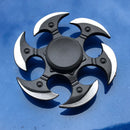 Anime Game Weapon Fidget Spinner Colorful Metal Zinc Alloy Ninja Shuriken Darts Hand Spinner Smooth Electroplate Fidget Gryo Toy