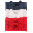 3/4/5/6Pcs/set Cute Bowknot Baby Headband Turban Solid Color Newborn Baby Girls Elastic Hair Bands Soft Nylon Hair Accessories