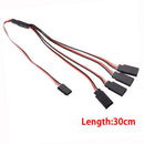 Droyuke 1PCS 15/30/50cm 1to1 1to 2 1 to 3 1 to 4 RC Servo Extension Wire Cable for Futaba JR Male to Female RC Model