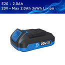 PROSTORMER 2000mAh/4000mAh work on 20V Lithium-Ion series Cordless Dirll/Brushless Wrench/Screwdriver/Circular Saw/Jig Saw