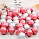 10Pcs 20pcs 5inch Gold Silver Purple Green Blue Metal Balloon Wedding Balloons Happy Birthday Latex Metal Chrome Ballon Decor