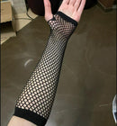 New Fashion Neon Fishnet Fingerless Long Gloves Leg Arm Cuff Party Wear Fancy Dress For Womens Sexy Beautiful Arm Warmer