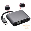 Rankman Type-C to 4K HDMI-compatible VGA USB C 3.0 Hub Adapter for MacBook Nintendo Samsung S20 Dex Huawei P30 Dock Xiaomi 10 TV