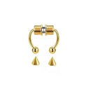 2021 Fake Piercing Nose Ring Alloy Nose Piercing Hoop Septum Rings For Women Fashion Body Jewelry Gifts Magnetic Fake Piercing