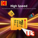 Original Kodak Micro SD Card 128GB Class10 Memory Card 64GB Microsd Flash Drive Card 256GB 32GB V30 U3 cartao de memoria