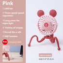500mAh Stroller Fan Personal Portable Desk Handheld Baby Bed Car Seat Fan USB Rechargeable Fan Mini Stroller Accessories