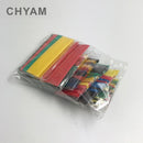 164pcs Set Polyolefin Shrinking Assorted Heat Shrink Tube Wire Cable Insulated Sleeving Tubing Set