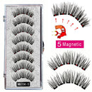 MB Anniversary 5 Magnetic Eyelashes With Tweezers Natural Wispy Faux Cils magnetique Mink Lashes Professional Eye Lashes Set