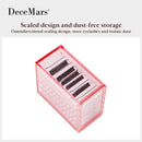 DeceMars False Eyelashes Storage Box 5 Layers Acrylic Pallet Lash Holder RED/BLUE/WHITE
