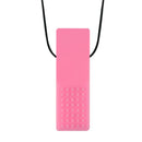 1Pc Sensory Chew Necklace Brick Chewy Kids Silicone Biting Pencil Topper Teether Toy, Silicone teether for children with autism