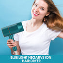 Hair Dryer Household Heating and Cooling Air Hair Dryer home Appliances High Power Blue Light Anion anti-static Modeling tools