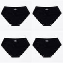 4 PCS/Lot Seamless Panties For Women Plain Panties Slip Silk Female Underwear Soft Thin Light Panti Culotte Femme Underpants