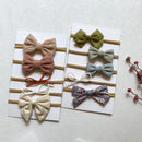 5Pcs/Set Baby Headband Bows For Girls Headbands Children Elastic Hair Bands New Born Hairband Soft Toddler Cute Accessories