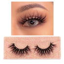 FOXESJI Makeup Eyelashes 3D Mink Lashes Fluffy Soft Wispy Natural Cross Lash Extension Reusable Fake Lashes Mink False Eyelashes