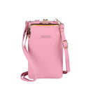 Women Wallets Brand Pu Leather Mobile Phone Bags Big Card Holders Wallet Handbag Purse Clutch Shoulder Crossbody Bags Lady 2022