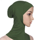Muslim Underscarf Women Modal Hijab Cap Adjustable Muslim Stretchy Turban Full Cover Shawl Cap Full Neck Coverage for Lady