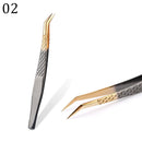 1 Pcs Eyelashes Tweezers Stainless Steel superhard Tweezers High Precision Anti-static tweezers for Eyelash Extensions