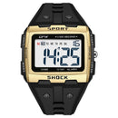 Big Numbers Easy to Read 5ATM Water Resistant Men Digital Watch Outdoor Sport