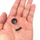 60pcs 10 Group High Quality Black Rubber Space Beans Stopper Suitable For Fishing Line 2.5-5