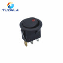 1PCS ON/OFF Round Rocker Switch LED illuminated Car Dashboard Dash Boat Van 12V 24V / 6A 250V / 10A 125V 2/3/4PIN Switch 20MM