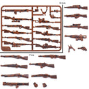 MOC Military SWAT Weapon WW2 Toy Gun Sandbag Cannon Building Blocks Bricks Toys for Children Kids Gifts DIY Toy Military
