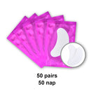 50Pairs Eyelash Pad Gel Patch Grafting Eyelashes Under Eye Patches For Eyelash Extension Paper Sticker Application Make Up Tools