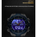 Luxury Brand NAVIFORCE Digital Sport Watch For Men Steel Band Waterproof Chronograph Alarm Clock Luminous Quartz Wrist watch Man