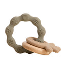 1pc Baby Teether Silicone Bracelet BPA Free Cute Animal Silicone Pendant Wood Ring Teething Rattle for Baby Accessories Toys