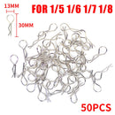 50PCS RC Car Part 1/5 1/6 1/7 1/8 1/10 1/12 1/14 1/16 RC Cars Shell Body Clips Pins Housing Latch R Buckles Fixed SCX10 90046