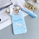 Kawaii Sanrio Keychain Cartoon Cat Sliding Card Holder Student Meal Card Bus Card Holder Lady Id Card Credit Card Holder Lanyard