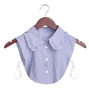 Women Cotton Lace Fake Collar Blouse Vintage Detachable Collar Women&