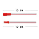 10Pairs 100mm 200mm 2 Pin JST Plug Connector Male+Female Plug Connector Cable Wire for RC Toys Battery LED Lamp