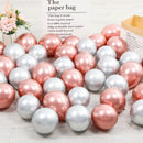 10Pcs 20pcs 5inch Gold Silver Purple Green Blue Metal Balloon Wedding Balloons Happy Birthday Latex Metal Chrome Ballon Decor